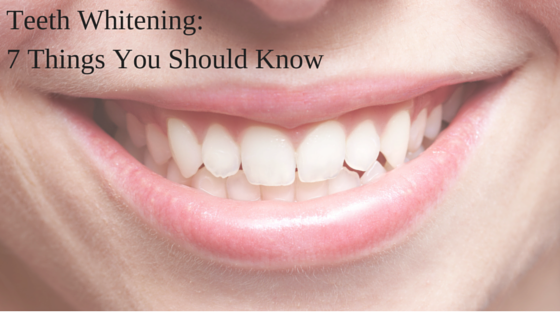 things you should know about teeth whitening