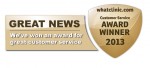 Customer Service Award 2013