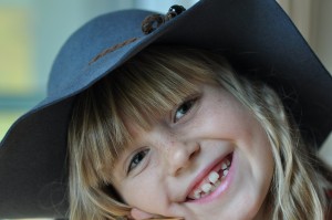 Image of girl smiling with healthy teeth